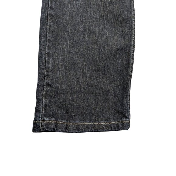 Levis 511 Slim Fit Dark Blue Rinse Denim Mens 29x30 Straight Leg  Jeans Distress - Picture 6 of 11